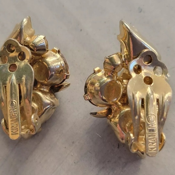 Kramer Austrian Crystal Earrings - Picture 5 of 5